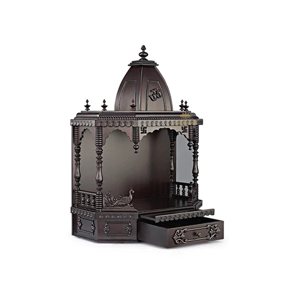 Classic Teak Sitting Mandir