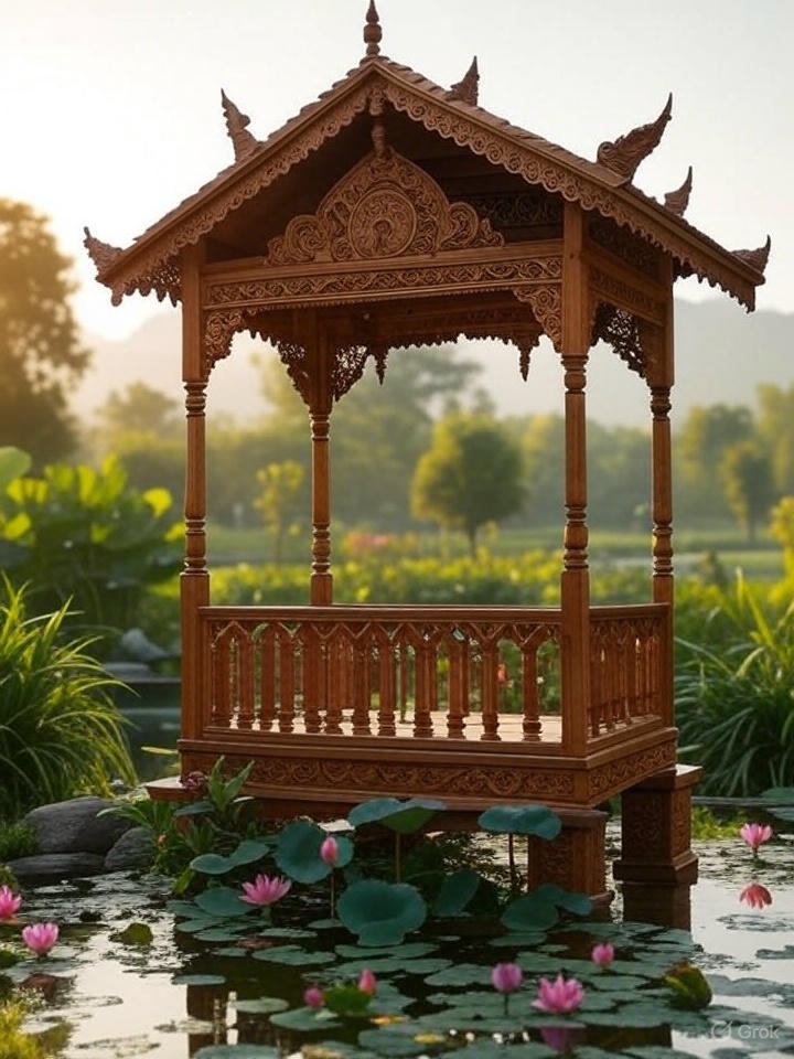 Ornate Standing Temple